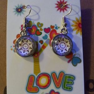 Handmade cabochon earrings